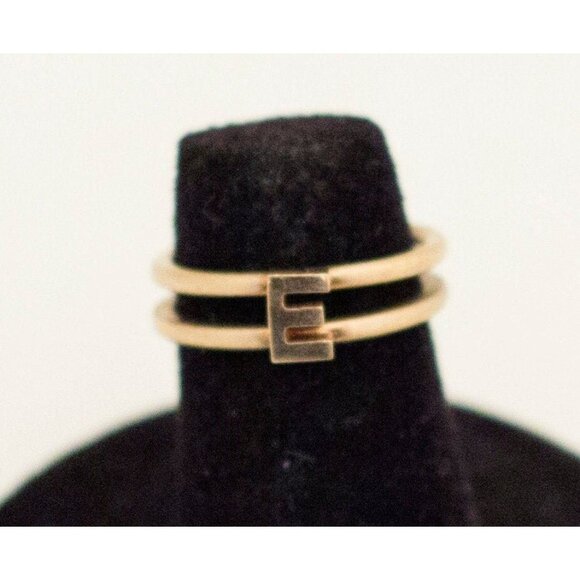 Size 3 3/4, Letter Ring, Word Ring, Letter E Ring, Avon Ring, Vintage Ring - Picture 1 of 4